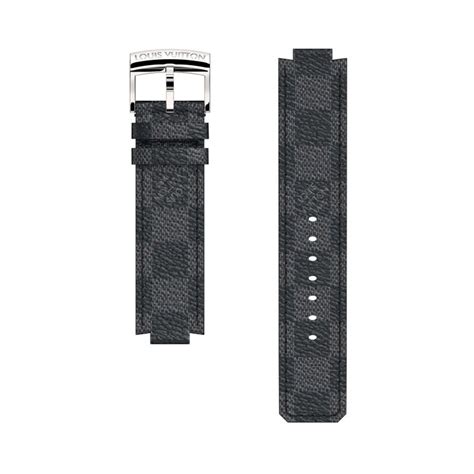 Tambour Damier Graphite Canvas Strap .